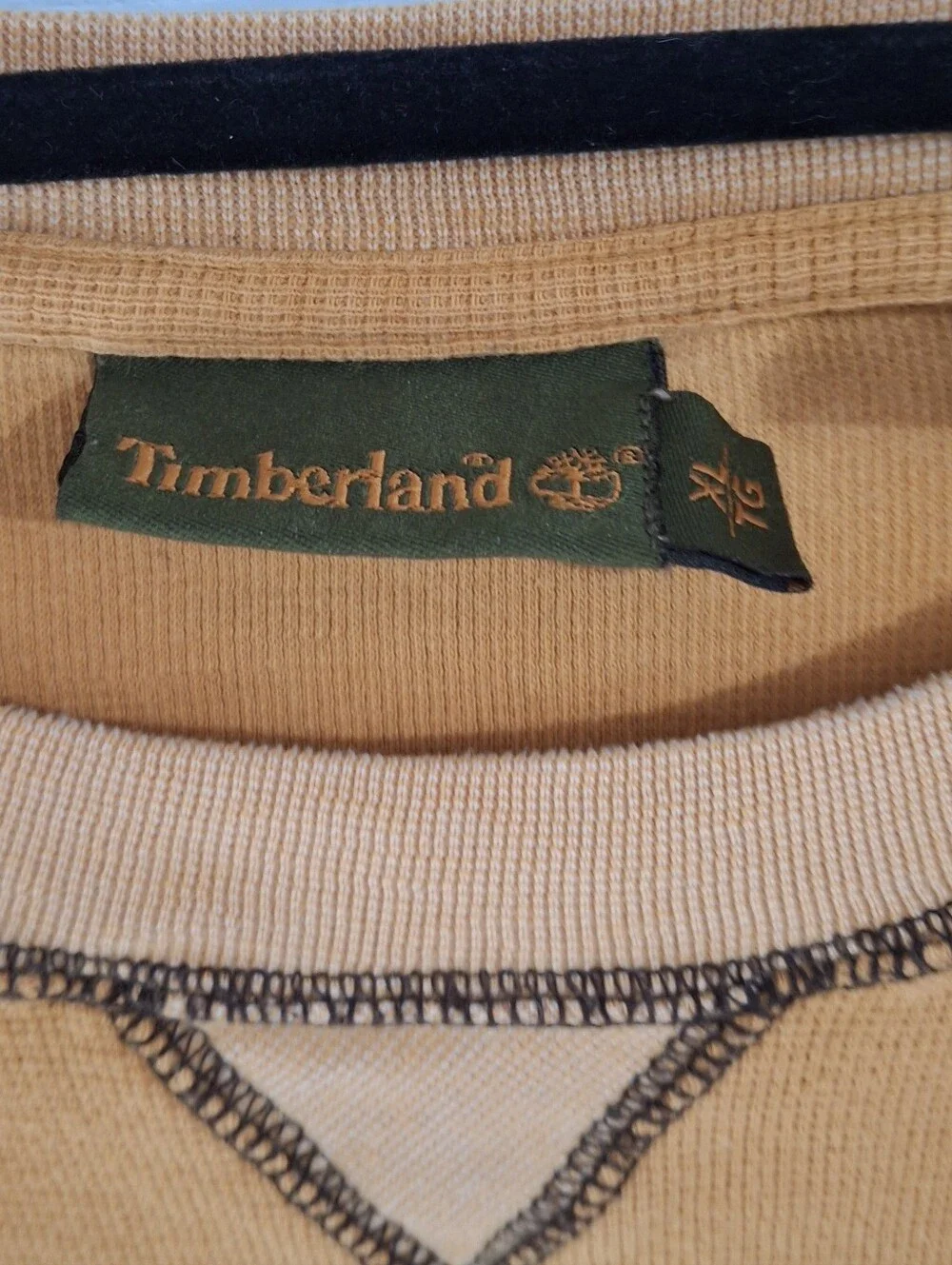 Mens Orange Timberland Shir Size XL.please See Pics For Spot.